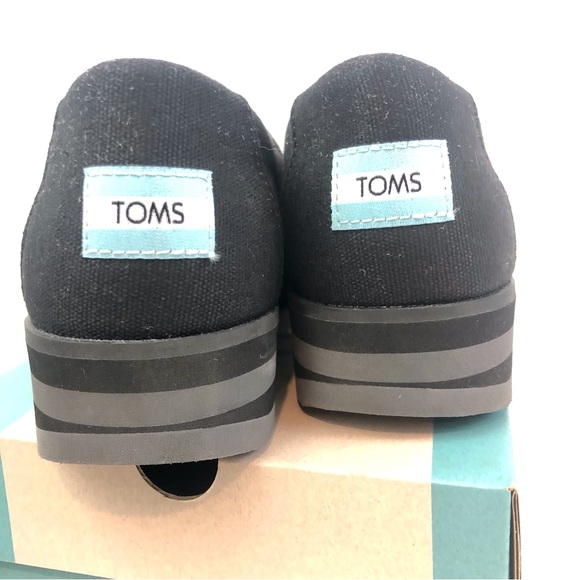 Toms Black Alp Midform Canvas Shoes - Picture 6 of 16